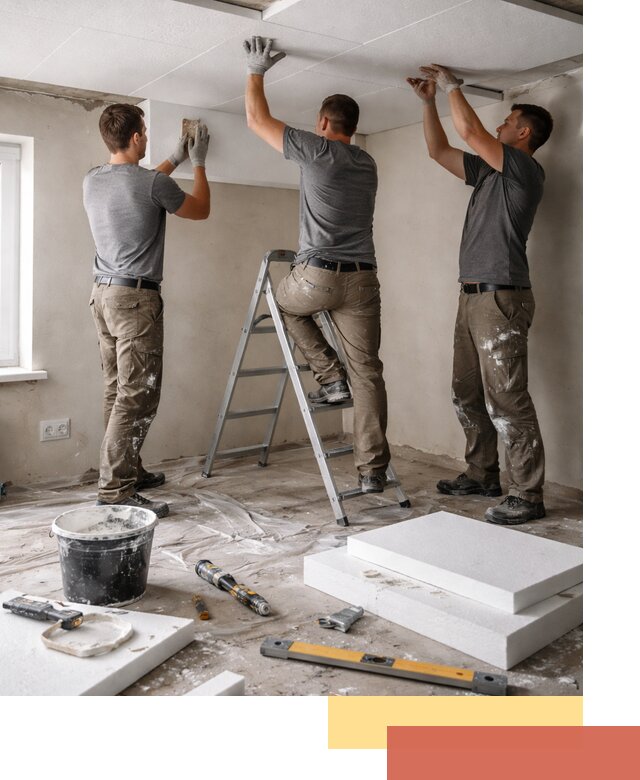 Утепление потолка пенопластом в Ялте быстро и качественно