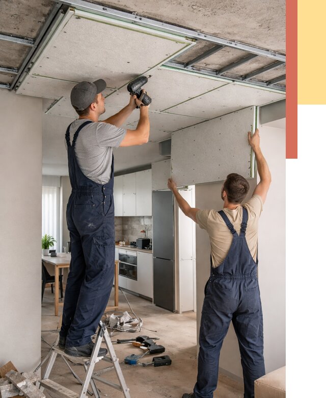 Шумоизоляция потолка панелями зипс в Ялте от 1890 руб. под ключ | ОТДЕЛОЧНИК-Ялт